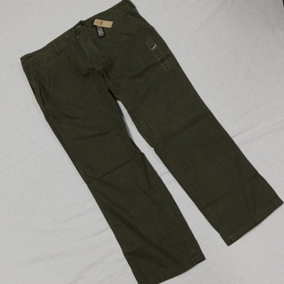 American Eagle Outfitters Other - AE Mens Straight Chino Khakis - Military Green - 40x30 - NWT
